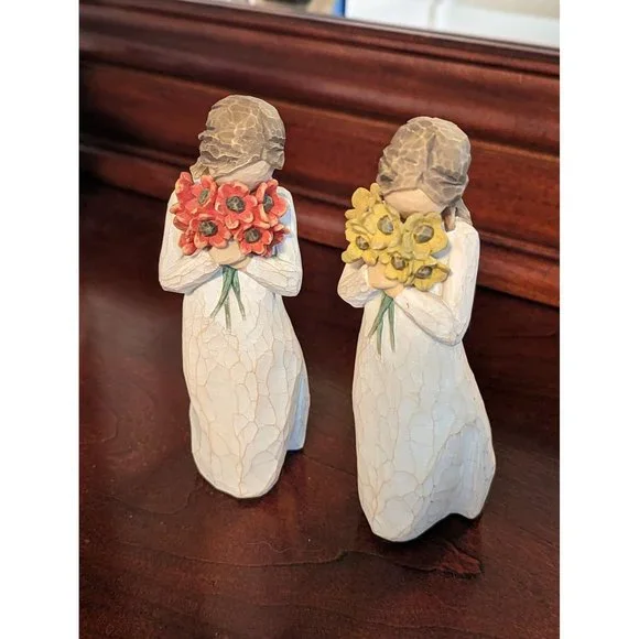 Willow Tree Warm Embrace and Surrounded by Love Figurine Figures Susan Lordi Pre - Picture 5 of 5